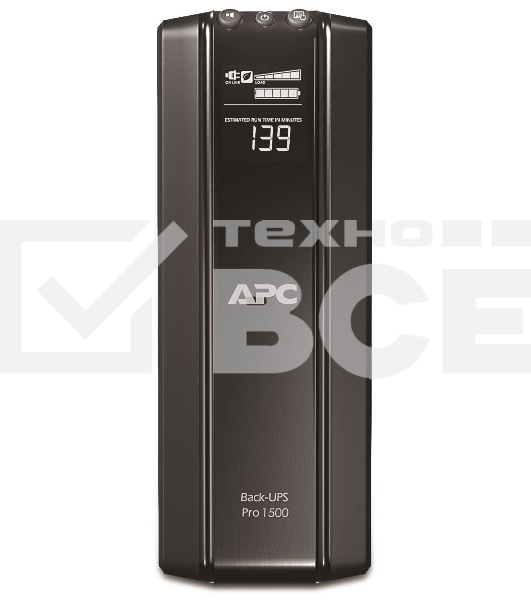 Источник бесперебойного питания APC Back-UPS Pro BR1500GI 865Вт 1500ВА черный
