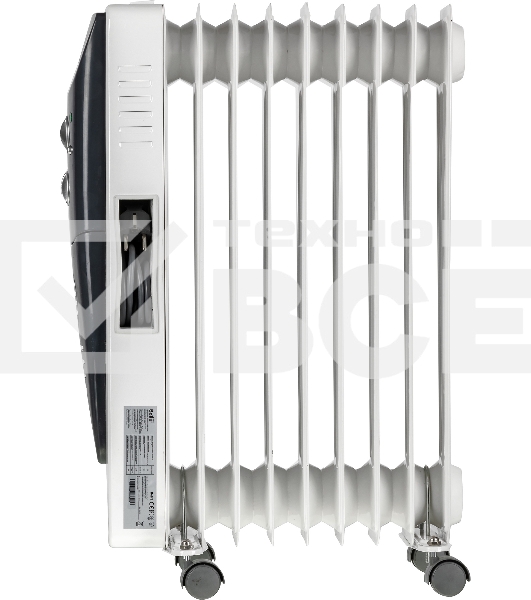Масляный обогреватель Ballu Turbo BOH/TB- 09FH 2000 (9 секций) белый, 2000 Вт, 28 м2, термостат