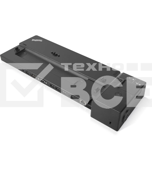 Док-станция Lenovo ThinkPad Basic Docking Station - 90W, 2xUSB 3.1, 2xUSB2.0,Gigabit Ethernet, 1xDP, 1x VGA,1xCombo Audio Port, DC-IN, Kensington slot, Key lock for L480, L580, T480, T480s, T580, X280, P52s, X1 Carbon G6
