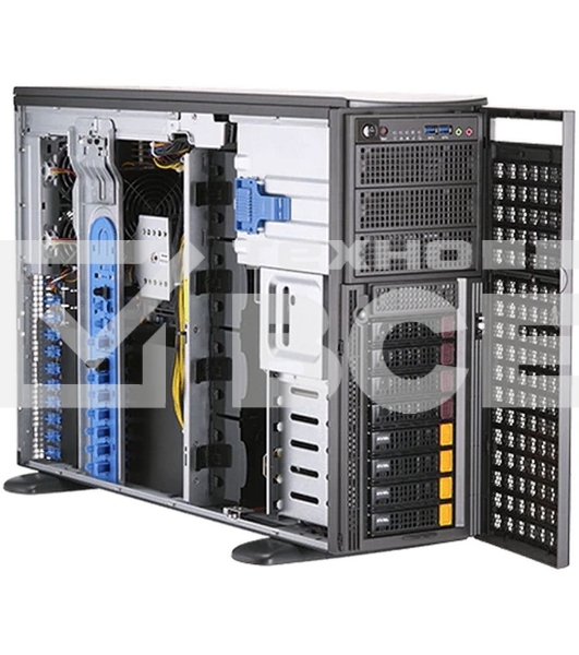 Серверная платформа Supermicro SYS-740GP-TNRT 4U noCPU(2)3rd GenScalable/TDP 270W/no DIMM(16)/ SATARAID HDD(8)LFF/2x10GbE/2x2200W