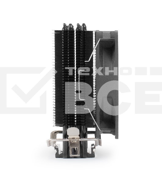 Кулер для процессора ExeGate Dark Magic EE400XL-PWM черный, 120 мм, алюминий/медь, 2400 об/мин, 37 дБ, 4 pin, 140 Вт, 155 мм