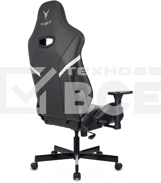 Кресло игровое Knight Thunder 5X черный эко.кожа крестов. металл