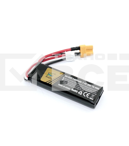 Портативный аккумулятор Li-Pol 7.4v 501855 1400mah разъем XT30-plug