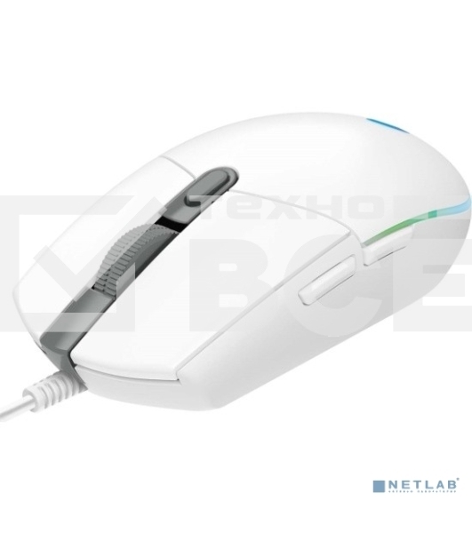 Мышь проводная Logitech G102 LIGHTSYNC белый, 8000 dpi, USB, кнопки - 6