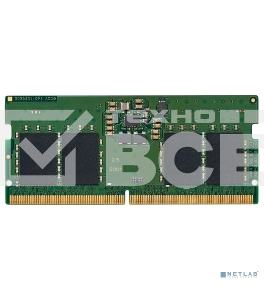 Оперативная память Kingston ValueRAM, DDR5, 16GB (1x16GB), 5600MHz, CL46, SO-DIMM