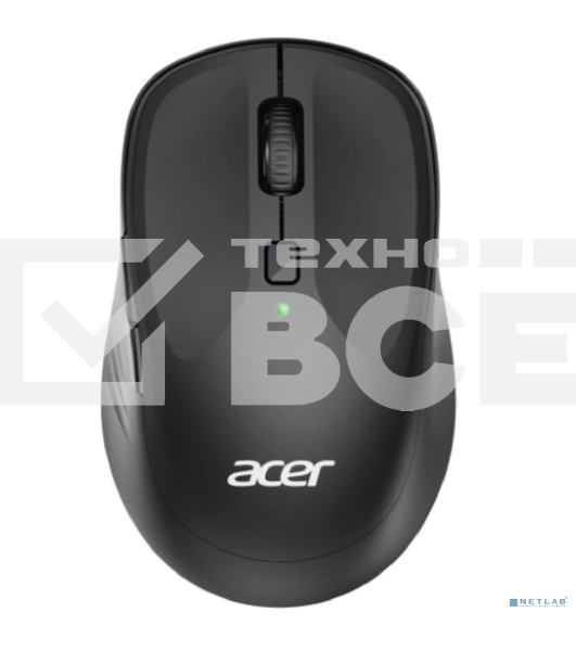 Мышь беспроводная Acer OMR300 черный, 1600 dpi, радиоканал, USB, кнопки - 6