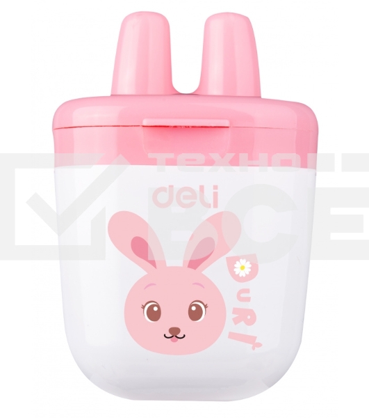 Точилка для карандашей ручная Deli ER01300 1 отверстие пластик ассорти дисплей