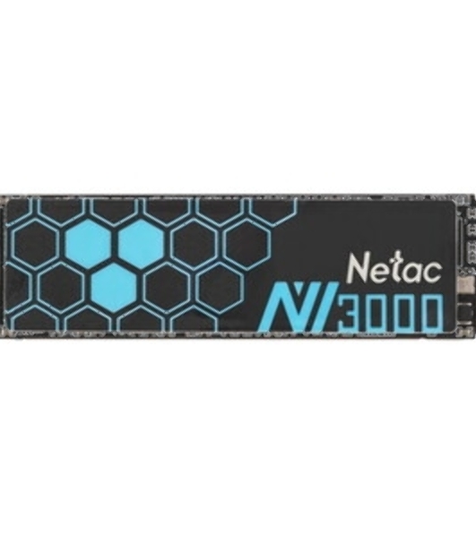 Накопитель SSD Netac NV3000, 500Gb, PCIe 3.0 x4, M.2 2280, NVMe, R/W 3000/2100, с радиатором