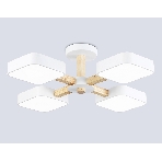 Светильник Ambrella light FL4879/4 WH/WD белый/дерево 72W 3000-6000K D610*160 (без ПДУ), фото8