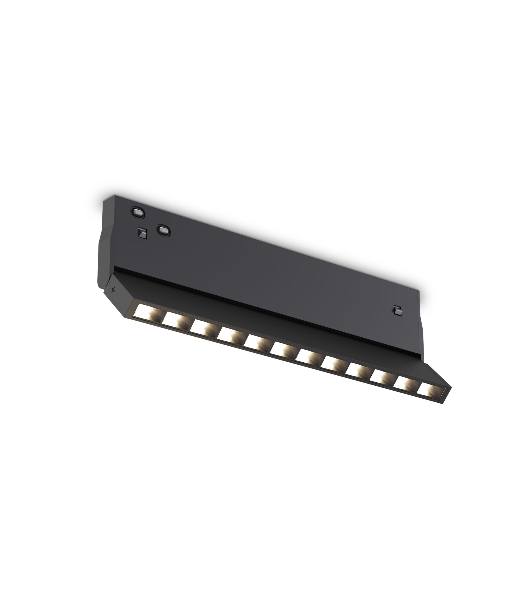 Трековый светильник GL2360 BK черный IP20 10W 3CCT 3000-6400K 48V 200*10*73