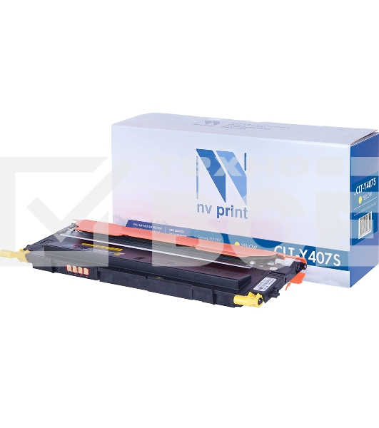 Картридж NV Print совместимый Samsung CLT-Y407S Yellow для CLP-325/CLX-3185 (1000k)