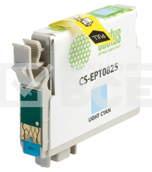 Картридж струйный Cactus CS-EPT0825 (T0825) светло-голубой (13,8 мл) для Epson Stylus Photo R270/290/RX590