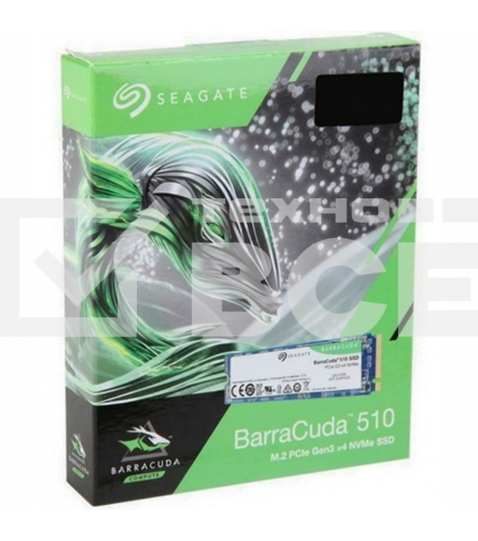 Накопитель SSD Seagate BarraCuda 510, 256Gb, PCIe 3.0 x4, M.2 2280, NVMe, R/W 3100/1050