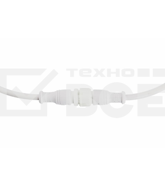 Соединительный кабель (3pin) герметичный (IP67) 3х0.5мм² белый Rexant