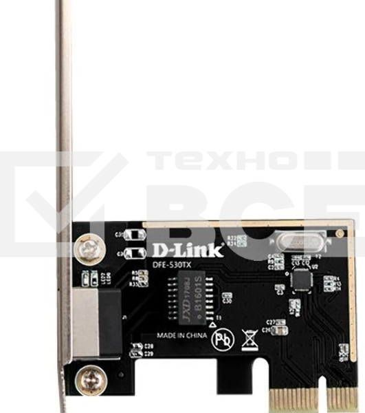 Сетевой адаптер D-Link DFE-530TX/E1A Сетевой PCI Express адаптер с 1 портом 10/100Base-TX (OEM)