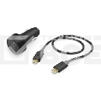 Автомобильное зар./устр. Hama H-183327 3A PD+QC универсальное кабель USB Type C черный (00183327), фото 1