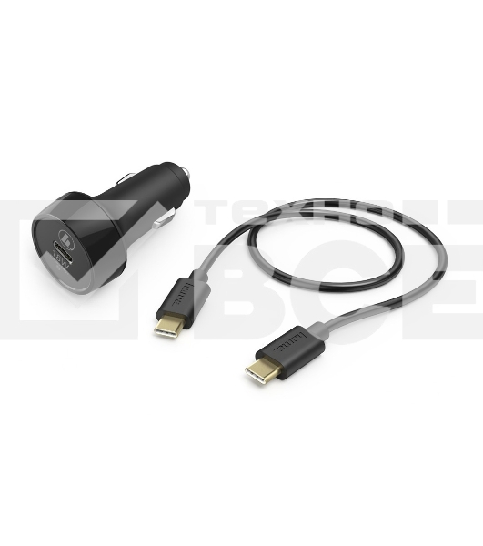 Автомобильное зар./устр. Hama H-183327 3A PD+QC универсальное кабель USB Type C черный (00183327)