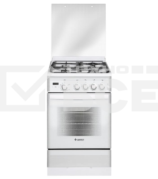 Плита газовая Gefest ПГ 5300-03 0040 белый, конфорок 4 шт, духовка 52 л, 50 см x 85 см x 58.5 см