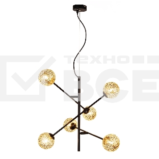 Светильник подвесной HIPER H819-0 6G96Вт BLACK/GOLD
