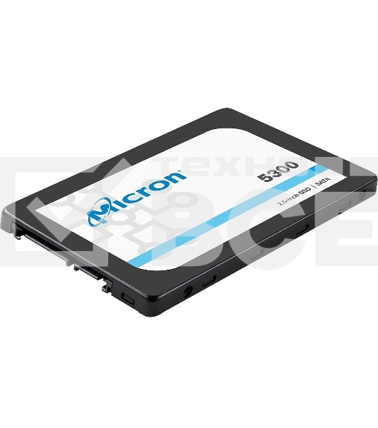 Накопитель SSD MICRON 5300 MAX 480GB Enterprise SSD, 2.5” 7mm, SATA 6 Gb/s, Read/Write: 540 / 460 MB/s, Random Read/Write IOPS 95K/60K