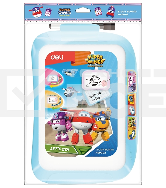 Доска магнитно-маркерная Deli EH50002 Super Wings магнитно-маркерная лак синий 20.5x28.6см пластик рама