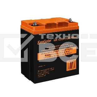 Аккумуляторная батарея ExeGate HR 12-26 (12V 26Ah, под болт М5)