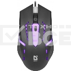 Мышь проводная Defender Flash MB-600L черный, 1200 dpi, USB, кнопки - 4, фото3