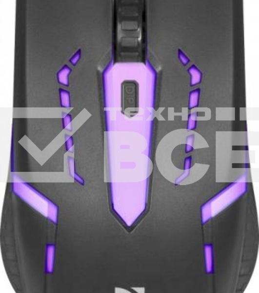 Мышь проводная Defender Flash MB-600L черный, 1200 dpi, USB, кнопки - 4