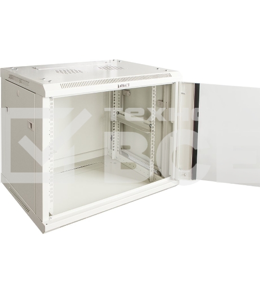 Шкаф настенный серии Pro, 15U 600x600, стеклянная дверь