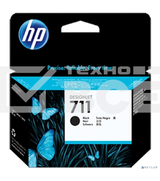 Картридж струйный HP №711 CZ133A черный для HP DJ T120/T520 (80мл)