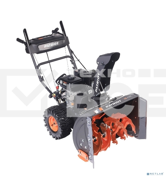 Снегоуборщик PATRIOT PS 707 E, Двигатель 7л.с до -25 °С; 212 сс; Стартер ручной / 220V; LED-фара, Панель c увеличенным диапазоном скоростей 6 вперед /2 назад; Ширина ковша  610мм +100(26