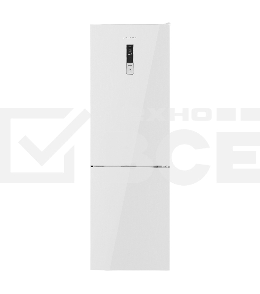 Холодильник Maunfeld MFF185NFW10 белый двухкамерный инвертор 240/100л морозилка снизу, No Frost