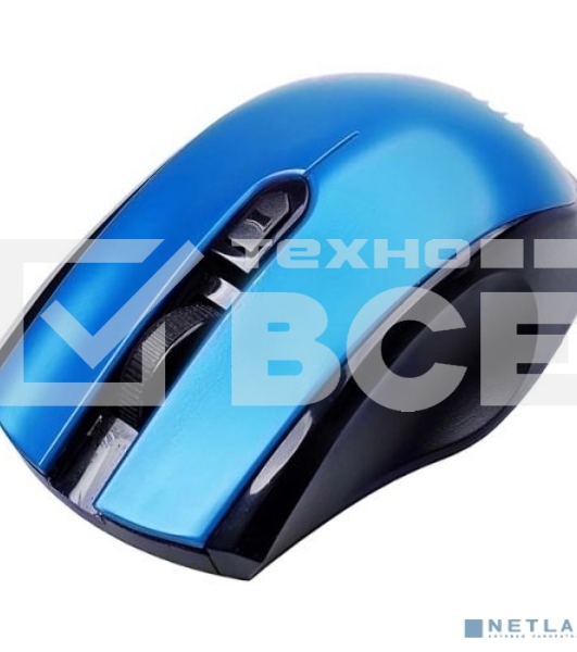 Мышь беспроводная Acer OMR031 черный/синий, 1600 dpi, радиоканал, USB, кнопки - 4