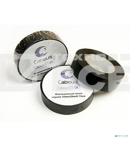 Изоляционная лента Cabeus, черный, 1 шт
