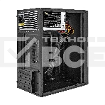 Компьютерный корпус Minitower ExeGate BAA-308UC-UNS400 (mATX, БП UNS400 с вент. 12см, 1хUSB/1хUSB 3.0/1хTypeC, HD Audio, черный), фото4