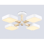 Светильник Ambrella light FL4879/4 WH/WD белый/дерево 72W 3000-6000K D610*160 (без ПДУ), фото7