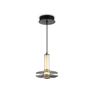 Подвесной светодиодный светильник Ambrella light LH31003 GR/SM серый/дымчатый 10W 3000K 150*150*240