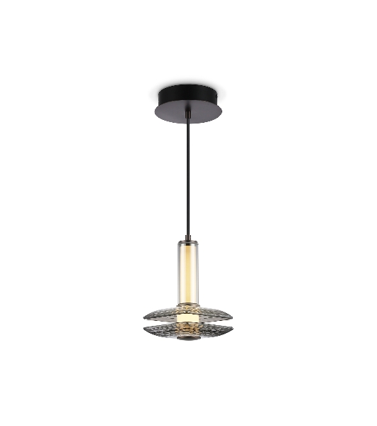 Подвесной светодиодный светильник Ambrella light LH31003 GR/SM серый/дымчатый 10W 3000K 150*150*240