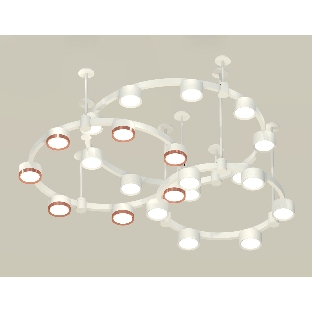 Светильник Ambrella light XR92212200/22 SWH/PPG белый песок/золото розовое полированное GX53