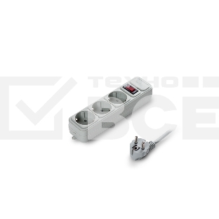 Сетевой фильтр ExeGate EX221183RUS SP-3-5G (3 розетки, 5м, евровилка, серый)