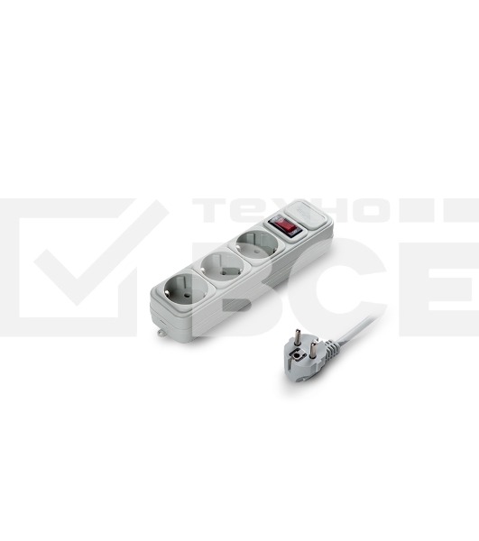 Сетевой фильтр ExeGate EX221183RUS SP-3-5G (3 розетки, 5м, евровилка, серый)