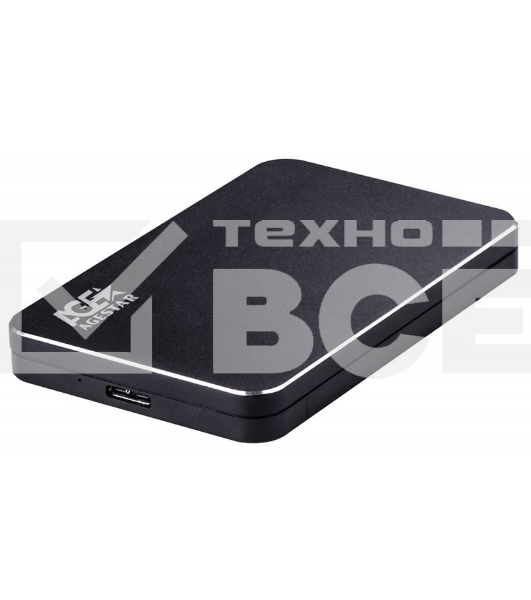 Внешний корпус для HDD AgeStar 3UB2A18 SATA алюминий черный 2.5'