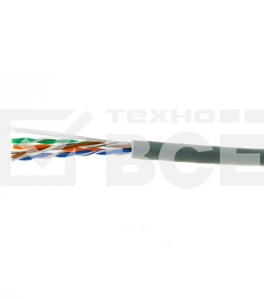 Кабель Cablexpert, UTP5e, 4 пары, 0.51 мм, медь, однож., 305 м, Fluke Test, серый