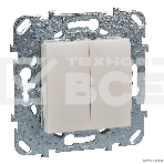 Выключатель Schneider-electric MGU5.211.25ZD UNICA 2-клавишный, сх. 5, бежевый, фото2
