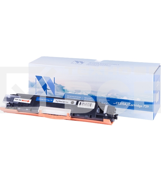 Картридж лазерный NVPrint совместимый HP CE310A/Canon729 Black для LJ Color CP1025 (1200k)