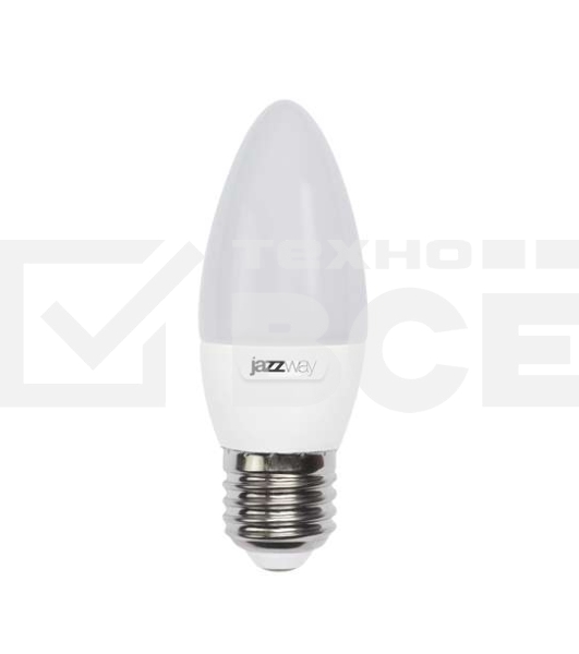Лампа светодиодная PLED-SP C37 7Вт свеча 5000К холод. бел. E27 560лм 230В JazzWay 1027849-2