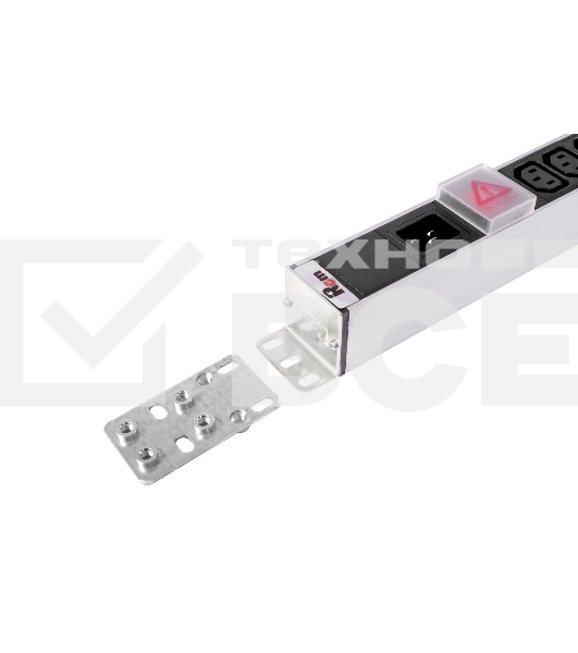 Вертикальный блок розеток ЦМО Rem-16 с выкл., 14 IEC 60320 C13, 10 C19, вход C20 16A, алюм., 33-38U (R-16-14C13-10C19-V-1420)