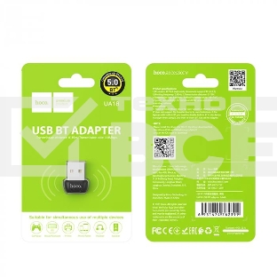 Адаптер HOCO UA18 USB Bluetooth 5.0, черный
