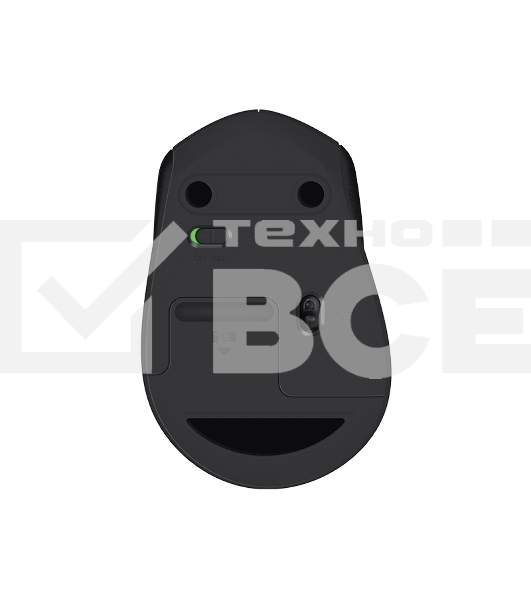Мышь беспроводная Logitech M330 SILENT PLUS черный, 1000 dpi, радиоканал, USB, кнопки - 3