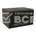 Шкаф коммутационный WRline (WR-TW-0966-GP-RAL9004) настенный 9U 600x600мм пер.дв.стекл 2 бок.пан. 60кг черный 520мм 500мм IP20 сталь, фото2